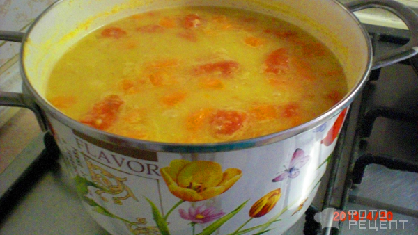 Турецкий чечевичный суп Мержимек чорба фото