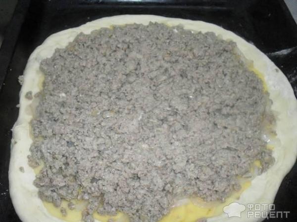 Пирог с мясом и картофелем фото