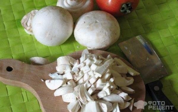 Картофельные лодочки с грибами и сыром фото