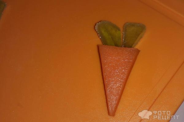 Детский десерт Морковная грядка фото