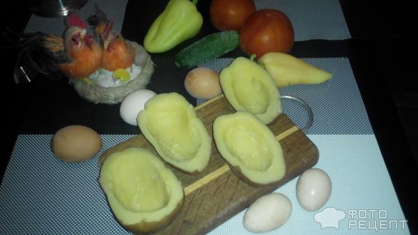 Картофель в беконе с яйцом