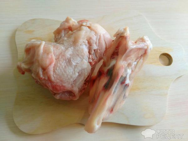 Рецепт: Куриный холодец - полосатый