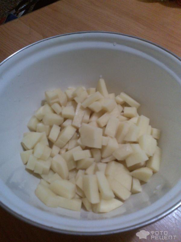 Нарезали картошку