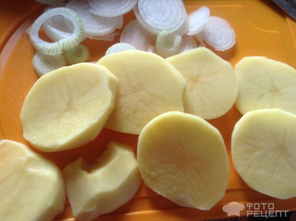 Картофель под сырной-грибной корочкой фото