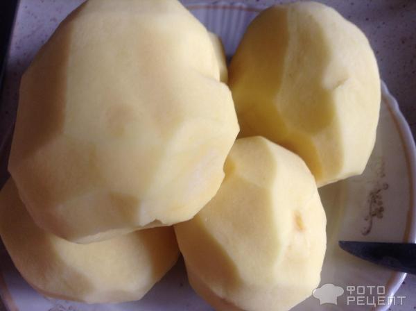 Картофель под сырной-грибной корочкой фото