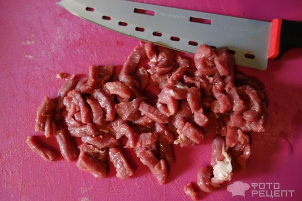 Мясо на Салат из корейской морковки с мясом
