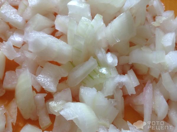 Салат картофельный с сельдью, луком фото
