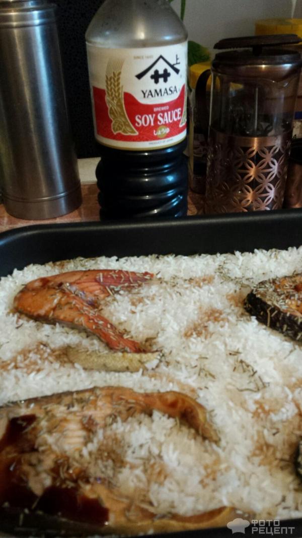 рыба с рисом в духовке