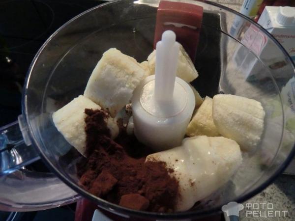 шоколадно-банановое мороженое