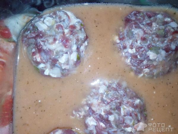 Тефтельки в томатно- сметанном соусе фото