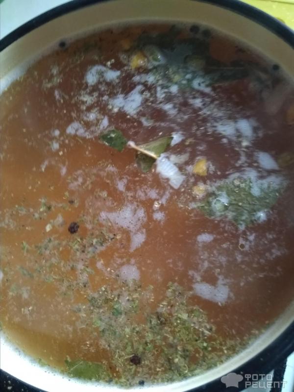 Суп из белой фасоли (бобов) фото