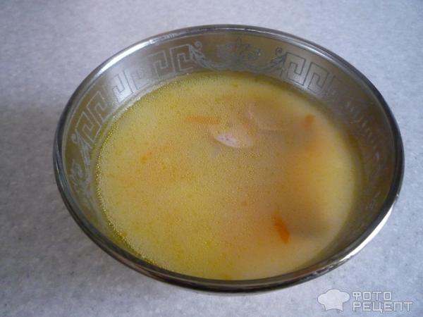Овощной суп с сосисками фото