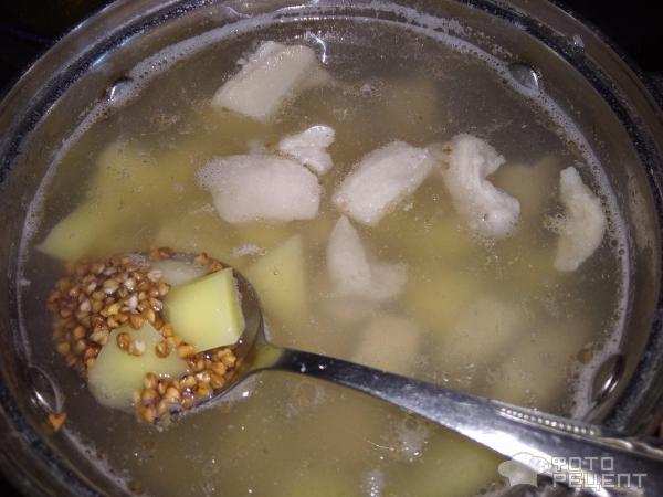 Суп с гречкой и свининой фото