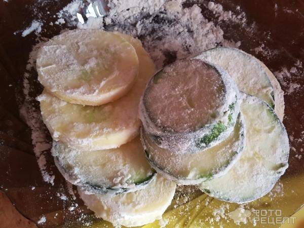 кружочки кабачков в муке