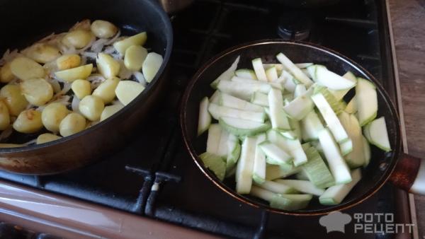 Запеченные овощи на сковороде фото