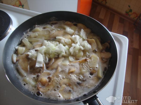 Картошка с грибами под соусом фото