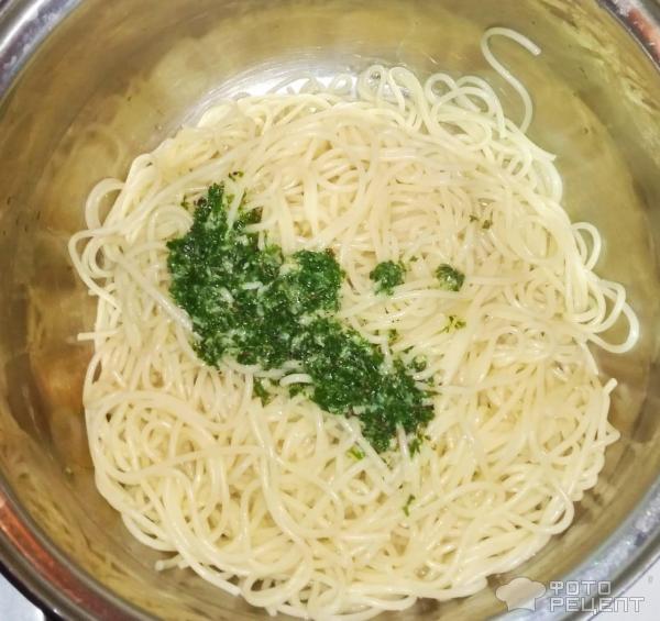 спагетти в сотейнике