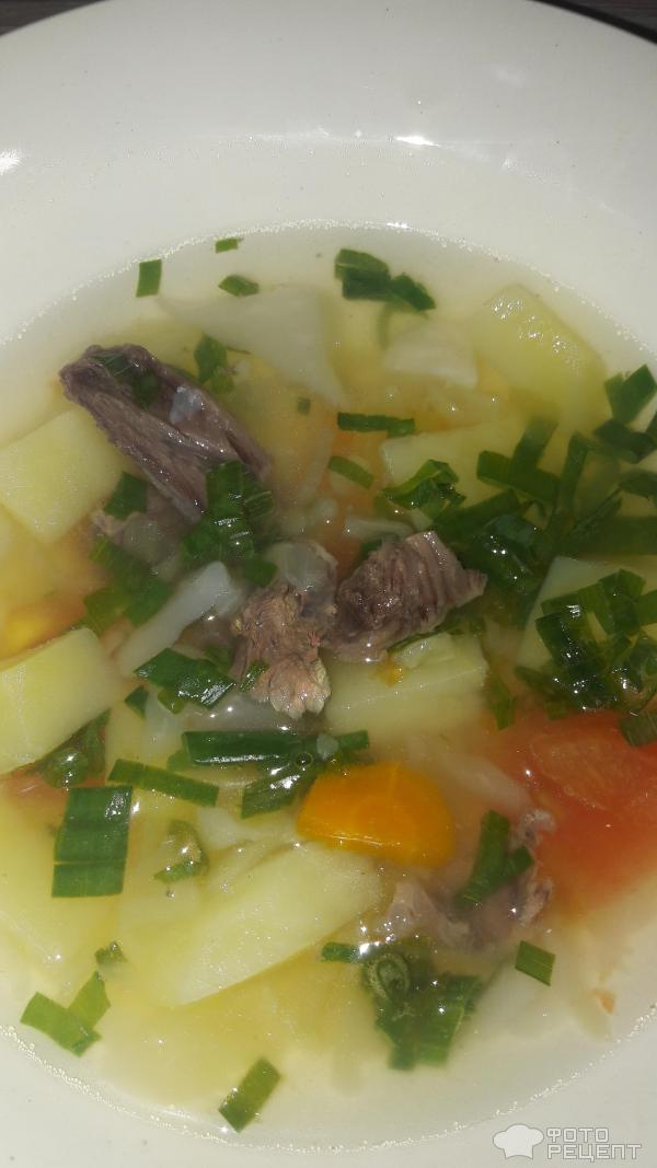 Суп из говядины и капусты фото
