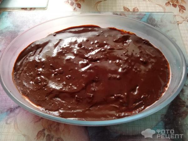 покрыть шоколадом верх десерта