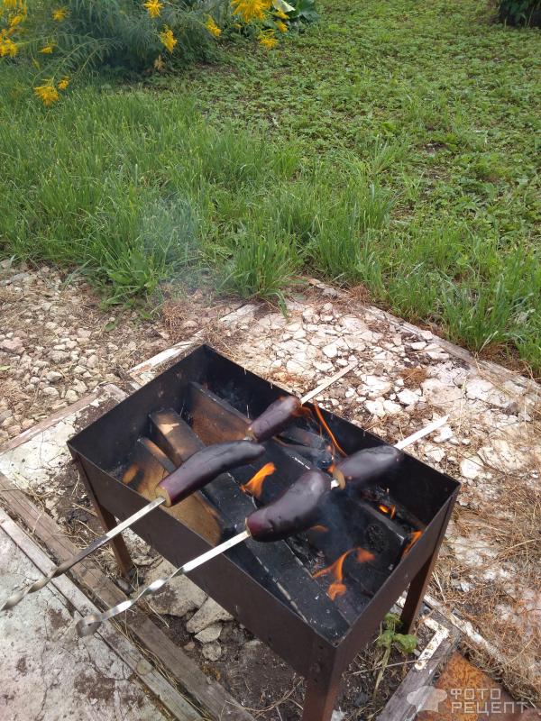 Баклажаны, запеченные на огне фото