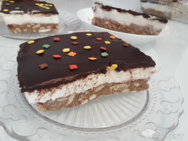 Торт Шоколадное счастье без выпечки фото