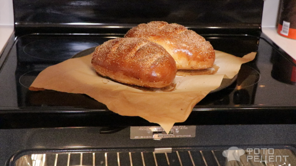 Хрустящий хлеб с кунжутом фото