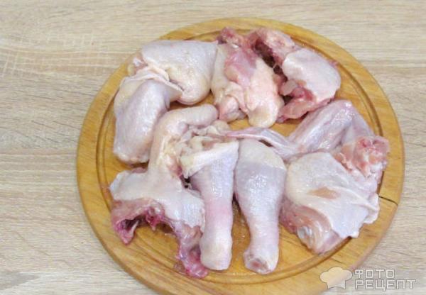 Гедлибже (курица, тушенная в сметане) фото