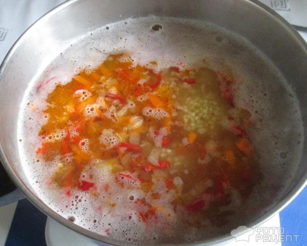 суп с тушёнкой и пшеном
