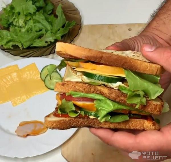 готовый бутерброд или сэндвич