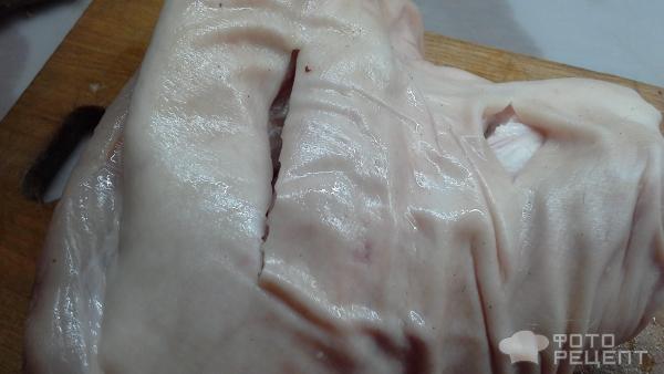 Свиная рулька в пивном маринаде с чесноком и специями фото