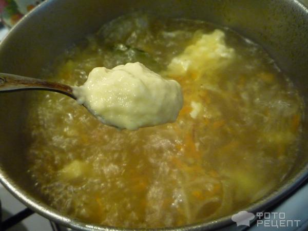 Картофельный суп с клецками фото