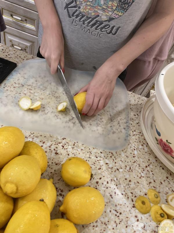 Протертый лимон с сахаром фото