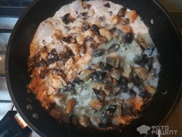 Жульен с курицей и грибами на сковороде - рецепт с фото пошагово + отзывы