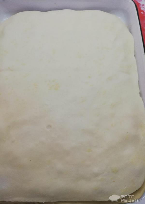 Пирог с мясом из Слоеного теста фото