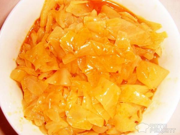 Капуста тушеная с овощами фото
