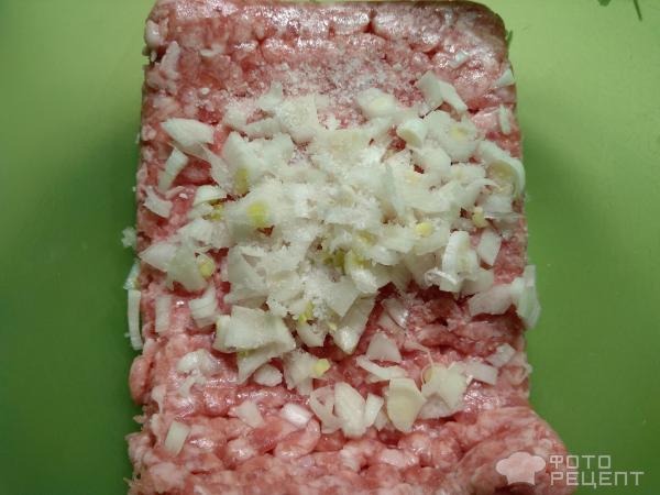 Гнезда из макарон с фаршем фото