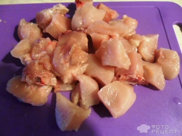 Куриная грудка в сметанно-соевом соусе с гречневой кашей фото