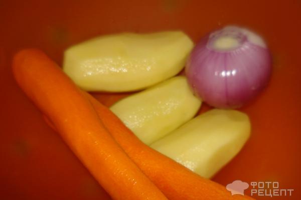 лук, морковь, картофель
