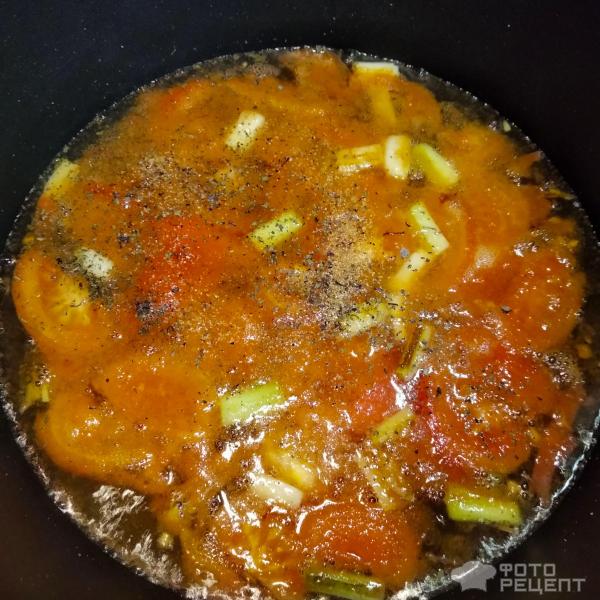 Китайский суп томатно-яичный фото