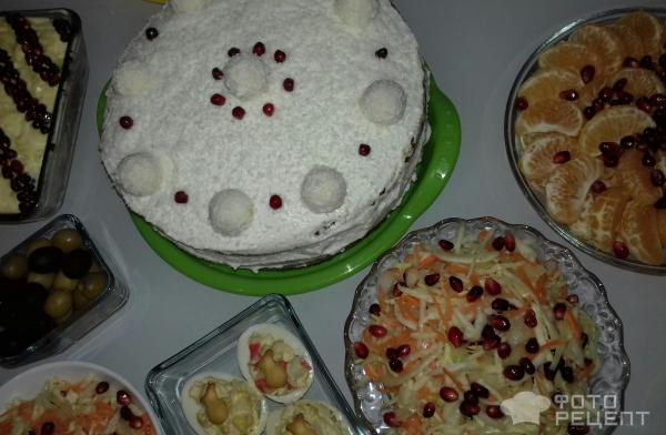 Новогодний торт Зимняя сказка фото