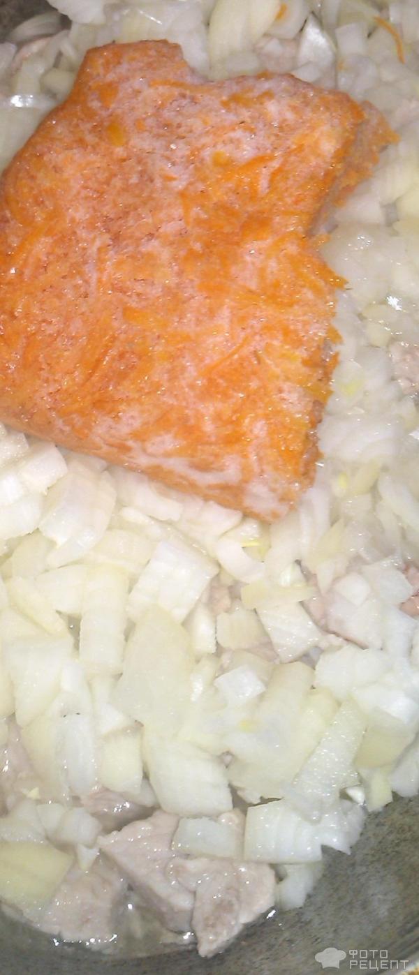 Картофель, тушеный со свининой фото