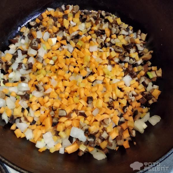 Рецепт: Корейская рисовая каша | с грибами