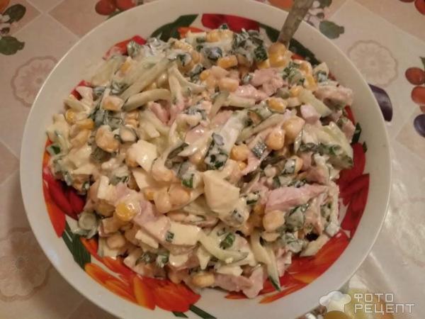 Польский салат с краковской колбасой
