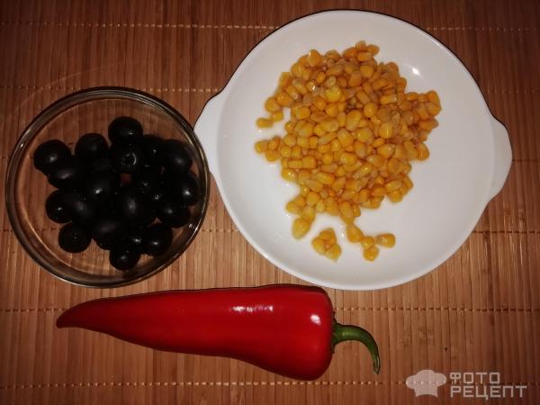 кукуруза, маслины, перец