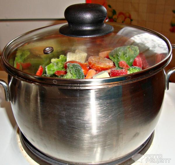 Капуста тушеная с овощами фото