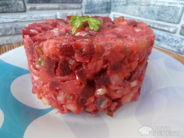 Винегрет с анчоусами