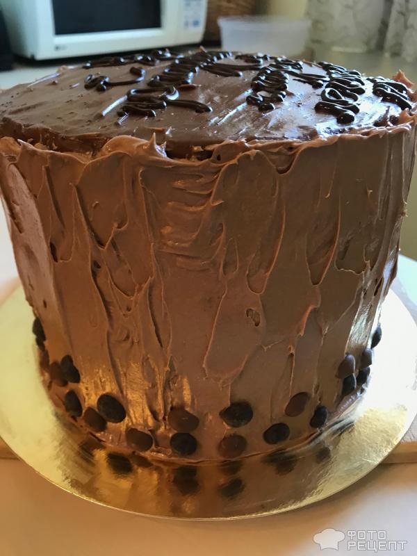 Шоколадно-кофейный торт фото