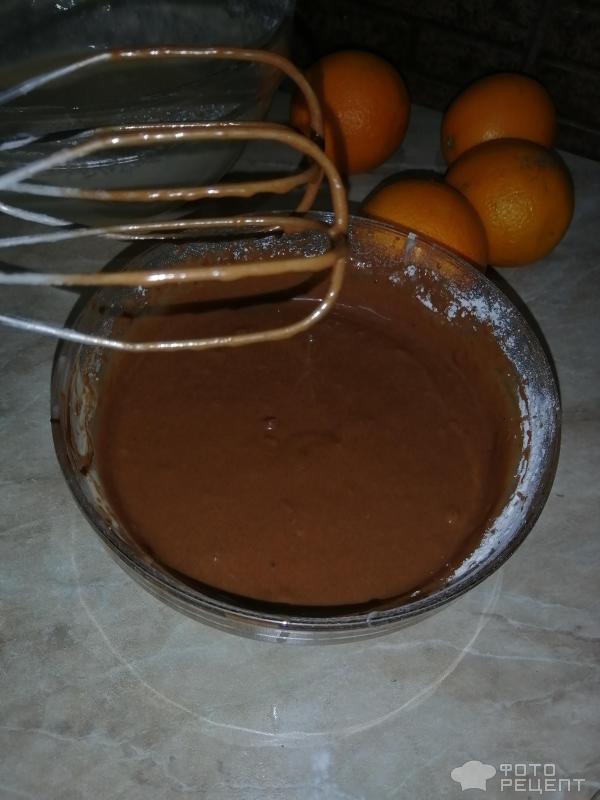 Шоколадно-апельсиновый кекс фото