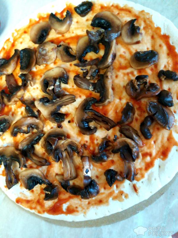 Постная пицца с соевыми бобами фото