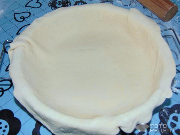 Пирог с сыром и грибами фото